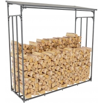 Prístrešok na palivové drevo Ruston XXL ~ 185x70x185 cm, hliník