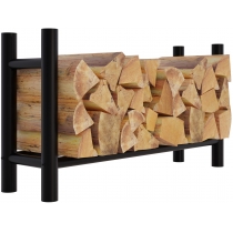 Stojan na drevo Medya round - 30x100x60 cm, kov čierny