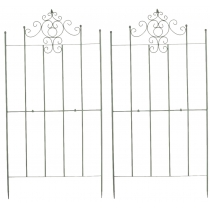 2x Mriežka na popínavé rastliny Paula - 180 x 85,5 cm - Zelená antik