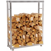 Stojan na palivové drevo Keri V2 25x80x125 cm, nerezová oceľ