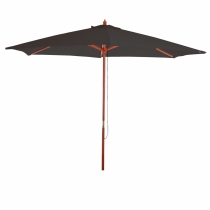 Slnečník Florida Ø 3m - polyester/drevo - antracit